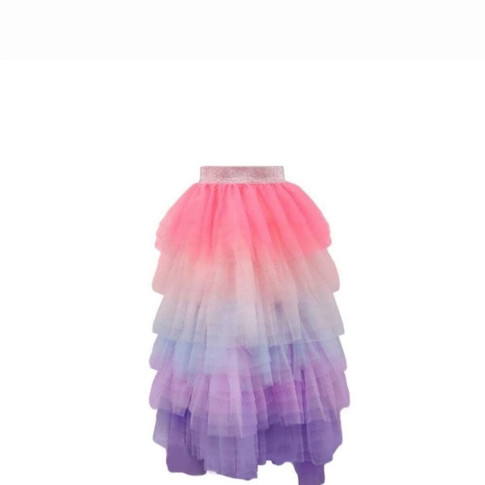 6 layer tulle midi skirt